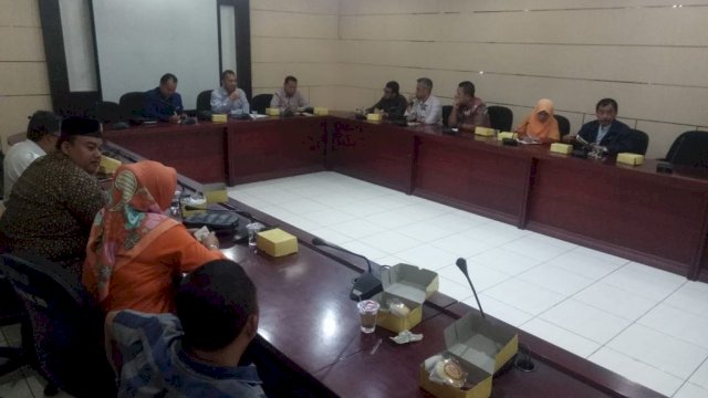 Kunjungan Komisi B DPRD Kota Makassar di Sekretariat DPRD Kota Tangerang, Rabu (17/10/2018).