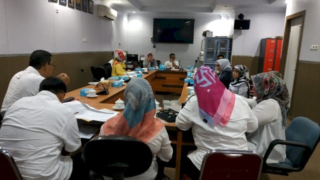 Rapat Komisi D DPRD Kota Makassar bersama Dinas Kesehatan Kota Makassar terkait APBD-Perubahan 2018, Rabu (26/09/ 2018).