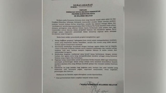 Dianggap Lalai Menulis Surat, Wagub Sulsel Dapat Sorotan Dari Berbagai Kalangan