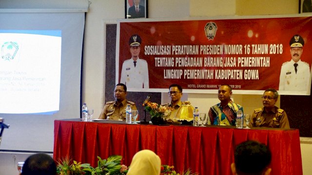 Tingkatkan Pemahaman Dalam Pengadaan Barang dan Jasa, Pemda Gowa Kumpulkan 45 Kepala SKPD