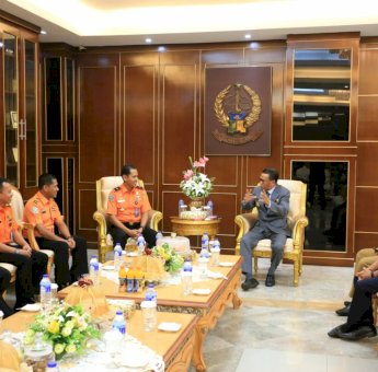 Bahas Mitigasi Bencana, Basarnas Temui Gubernur Sulsel