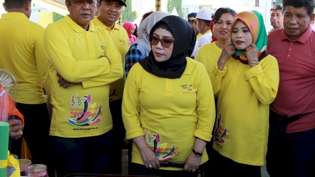 Peringatan Hari Pangan Sedunia, di Lapangan Gadis, Watansoppeng, Kabupaten Soppeng, Minggu (11/11/2018).