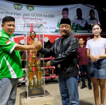 Kejuaran Tinju Bupati Gowa Cup selesai, Ini Pemenangnya