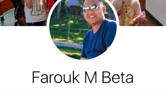 Akun Sosial Media Facebook yang mengatas namakan Ketua DPRD Makassar, dengan menggunakan foto dan nama Farouk M Beta.
