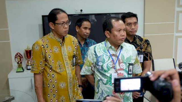 General Manager PLN Unit Induk Pembangkitan dan Penyaluran Sulawesi, Purnomo Iskak saat ditemui awak media, jumat (16/11/2018).