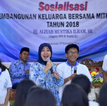Sosialisasi di SMA Katolik Cendrawasih, Ini Pesan Aliyah Mustika