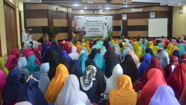 Halaqah Akbar IV Forum Halaqah Qur&rsquo;an (FHQ) wilayah Sulawesi Selatan, yang berlangsung di Baruga Kala&rsquo;birang Rujab Bupati Jeneponto, Selasa (20/11/2018).