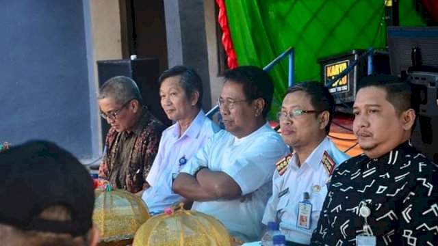 Temu Lapangan Perikanan oleh Dinas Kelautan dan Perikanan Kabupaten Pinrang di kawasan lahan tambak Wae Tuoe, Kecamatan Lanrisang, Rabu (21/11/2018).