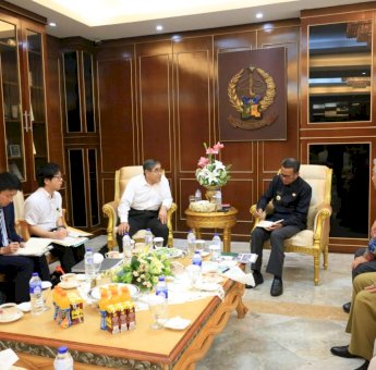 Bahas Provinsi Kembar, Nurdin Abdullah Gelar Rapat Bersama Wakil Gubernur Ehime Jepang