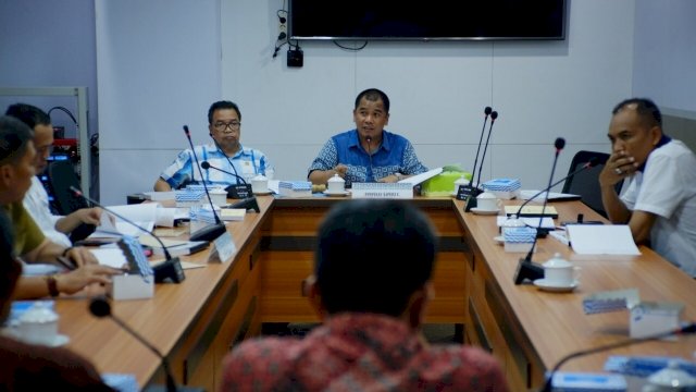 Rapat Monitoring dan Evaluasi Komisi C DPRD Kota Makassar bersama Bappeda Makasar, Jumat (21/09/2018).