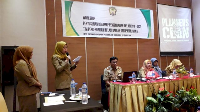Workshop Penyusunan Roadmap Inflasi Tim Pengendali Inflasi Daerah (TPID) Kabupaten Gowa Tahun 2019-2021, di Hotel Continent Makassar, Selasa (04/12/2018).