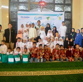 YBM PLN UP3 Makassar Selatan dan Dompet Dhuafa Sulsel Gelar Peringatan Maulid Bersama Anak Yatim