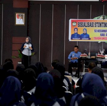 Di Hadapan Lurah dan Kepala Desa Se-Kecamatan Bajeng, Priska Jelaskan Bahaya Stunting