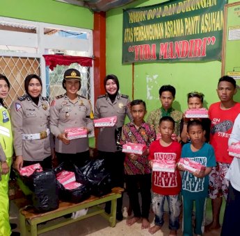 Peringati Hari Ibu, Ini yang Dilakukan Polwan Polres Gowa