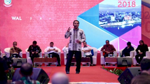 Refleksi Akhir Tahun Pemerintah Kota Makassar berlangsung di Four Poin By Sheraton Makassar, Rabu (26/12/2018).