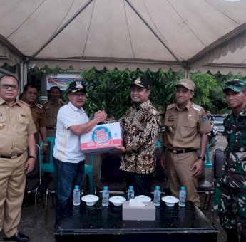 Wagub Sulsel Tinjau Lokasi Posko Bencana Sekaligus Beri Bantuan di Jeneponto
