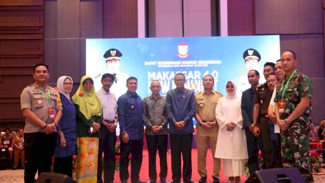 Rapat Koordunasi Kusus Pemerintah Kota Makassar, berlangsung di Hotel Sherston Makassar, Selasa (29/01/2019).