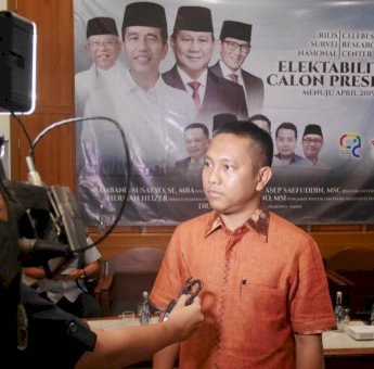 Survei CRC : Jokowi-Ma’ruf 56,1% dan Prabowo-Sandi 31,7%