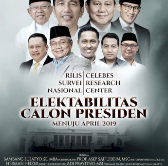 Untuk Pertama Kali, CRC Rilis Hasil Survei Pilpres Secara Nasional
