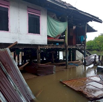 22 Rumah Warga di Bone Rusak Akibat Angin Puting Beliung