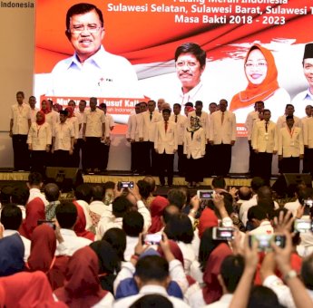 Jusuf Kalla Lantik Pengurus PMI Sulsel, Sulbar dan Sultra
