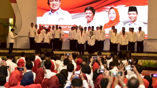 Jusuf Kalla Lantik Pengurus PMI Sulsel, Sulbar dan Sultra