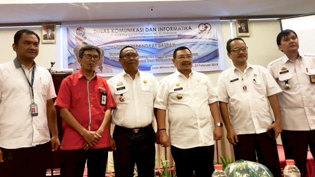 Forum Perangkat Daerah Dinas Komunikasi dan Informatika Kota Makassar, di Hotel Lariz Withree, Rabu (27/02/2019).