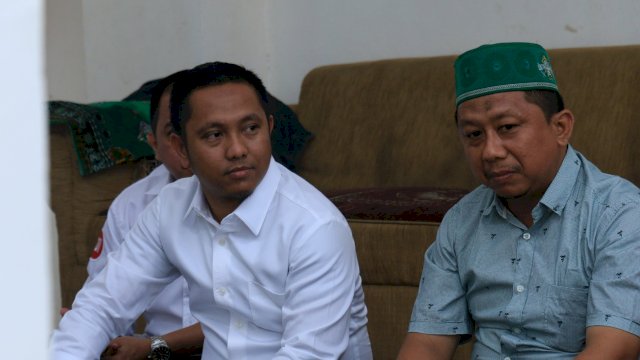 Ketua Repnas Sulsel, Herman Heizer bersama Pengurus Cabang NU Kota Parepare, Sabtu (02/03/2019).