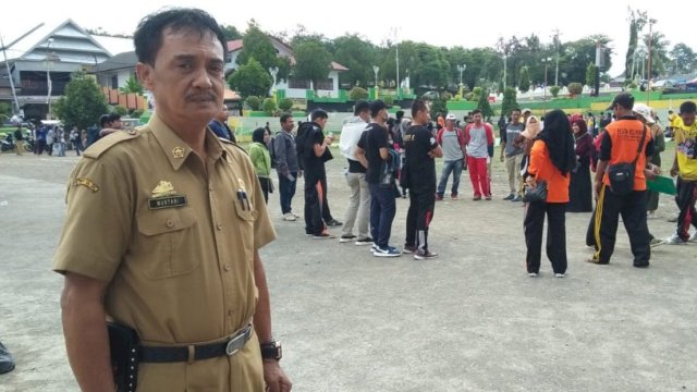 Kepala Bidang Olahraga Dispora Kabupaten Soppeng, Mustari.