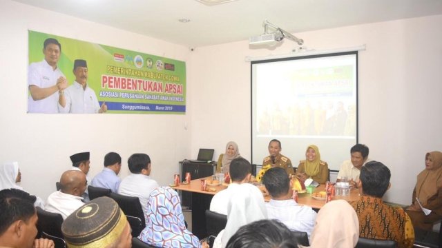 Pembentukan Asosiasi Perusahaan Sahabat Anak Indonesia, di Ruang Pertemuan Pabrik Roti Jordan, Selasa (19/03/2019).