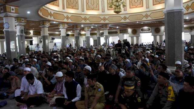 Tausiyah digelar Pemerintah Kabupaten Soppeng, di Mesjid Agung Darussalam, Watansoppeng, Selasa (19/03/2019).