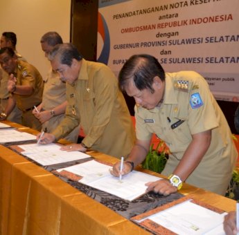 Tingkatkan Pelayanan Publik, Bupati Soppeng Teken MoU dengan Ombusdman RI
