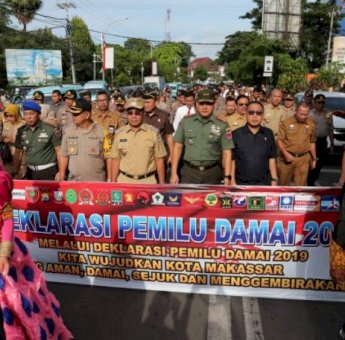 Deklarasi Damai Pilpres dan Pileg 2019, Danny : Masyarakat Makassar Sudah Cerdas Berpolitik