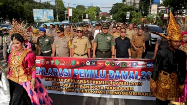 Deklarasi Damai Pilpres dan Pileg 2019, Danny : Masyarakat Makassar Sudah Cerdas Berpolitik