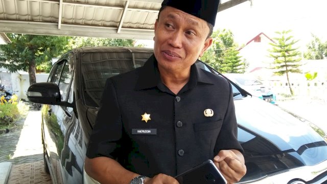 Plt Kepala Dinas Sosia Kabupaten Soppeng, Andi Haeruddin.