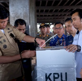 Jelang Pemilu, Bupati Gowa Lepas 2,7 Juta Surat Suara