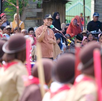 Wagub Sulsel Motivasi Penggalang Pramuka di Pulau Kulambing Pangkep