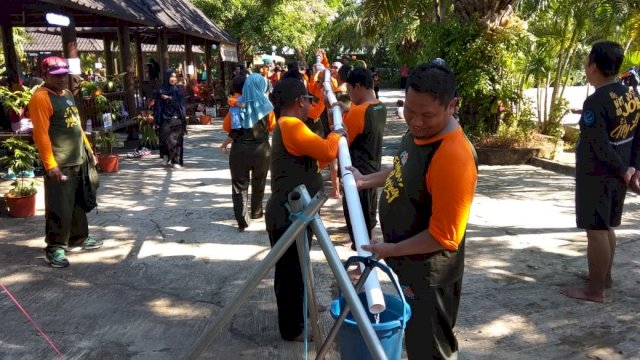 Family Gathering PT Gag Nikel bersama Parabus Outbound And Experiental Learning, di Gowa Discovery Park, Jumat (19/04/2019).