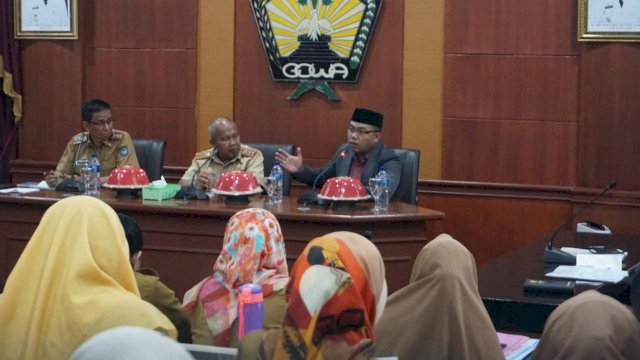 Sosialisasi Penilaian Kinerja Penyelenggaraan Pelayanan Publik di Lingkungan Pemkab Gowa, Selasa (23/04/2019).