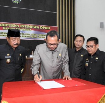 Wakil Bupati Gowa Hadiri Rapat Penyampaian Rekomendasi LKPJ 2018