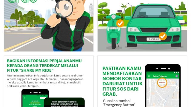 Lima Tips Keamanan dan Kenyamanan Menggunakan Transportasi Online