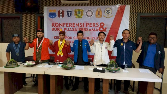 Konferensi Pers Cipayung Plus Kota Makassar, Selasa (29/05/2019).