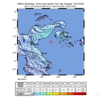 Gempa Bumi Landa Toili Sulteng, Warga Diminta Tenang