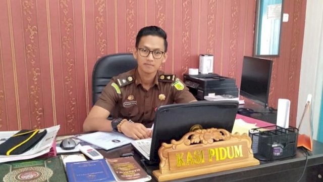 Kepala Seksi Pidana Umum Kejaksaan Negeri Soppeng, Muhammad Hendra Setia Mana.