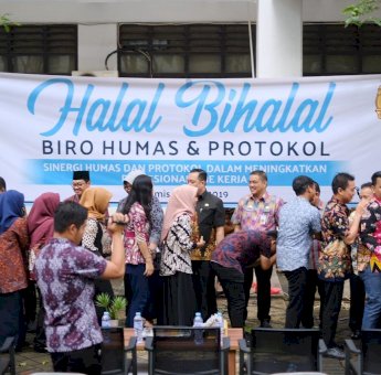Buro Humas dan Protokol Pemprov Sulsel Pererat Sulaturahmi Dengan Halal Bi Halal