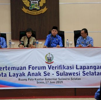 Sekprov Komitmen Wujudkan Kabupaten Kota di Sulsel Jadi Lingkungan Ramah Anak