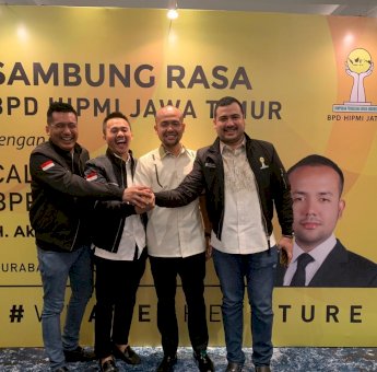 Akbar Buchari dan Pengurus Hipmi Jatim Bahas Digitalisasi UMKM