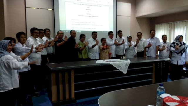 Penandatanganan MoU antara Pemkab Bone, Insitute of Community Justice, dan Australia Indonesia Partnership For Justice 2, Rabu (19/06/2019).