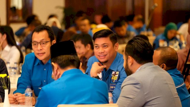 Adnan Purichta Ichsan menghadiri Rakernas DPP KNPI, di Hotel Sari Pan Pacific, Jakarta, Sabtu (29/06/2019).