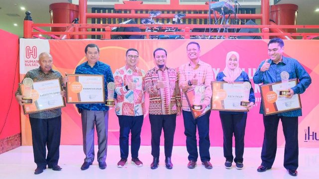 Awarding Night Humas Expo, di Phinisi Point Mall Makassar, Sabtu (29/06/2019).
